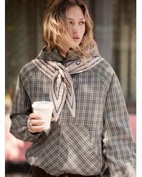 Simon's - Paisley Jacquard Triangular Scarf - Lyst