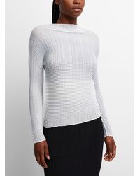 Issey Miyake - Wooly Pleats Pastel Top - Lyst