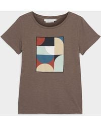Contemporaine - Printed Organic Cotton T - Lyst
