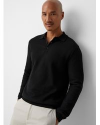 Le 31 - Optical Honeycomb Knit Polo - Lyst