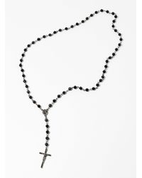 Le 31 - Black Bead Rosary Necklace - Lyst