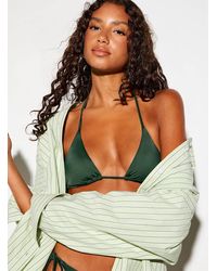 Simon's - Halter String Triangle Bra - Lyst