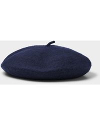 Simon's - Solid Wool Beret - Lyst