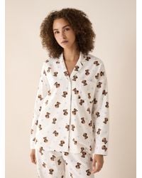 Miiyu - Soft Pattern Flannel Lounge Shirt Christmas Collection - Lyst