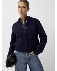 Icône - Flap Pockets Dense Knit Boxy - Lyst