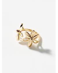 Simon's - Openwork Flower Ring - Lyst
