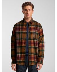 Le 31 - Check Flannel Shirt Comfort Fit - Lyst
