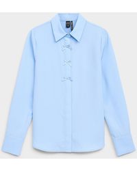 Icône - Small Contrasting Bows Shirt - Lyst