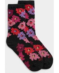 Hot Sox - Abstract Floral Sock - Lyst