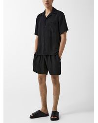 Ernest W. Baker - Textured Pinstripes Flowy Short - Lyst