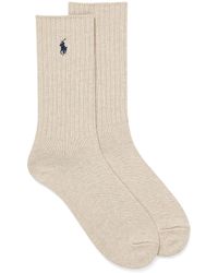 brown polo socks