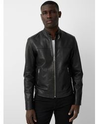 Sly & Co - Minimalist Leather Biker Jacket - Lyst