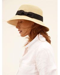 Parkhurst - Contrasting Bow Cloche Hat - Lyst