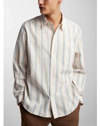 WOOD WOOD - Floral Stripes Aster Shirt - Lyst