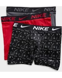 Nike - 6" Grey/red/print Essential Micro Boxer Briefs 3 - Lyst