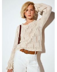 Icône - Openwork Knit Tie - Lyst