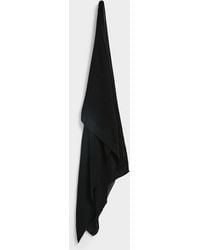 Simon's - Rolled Trim Solid Scarf - Lyst