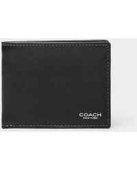 COACH - Embossed Logo Thin Wallet - Lyst