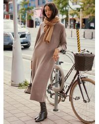 Contemporaine - Wool And Cashmere Maxi Dress - Lyst