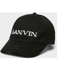 Lanvin - Embroidered Logo Cap - Lyst