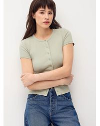 Twik - Finely Ribbed Button - Lyst