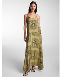 Vero Moda - Paisley Pattern Maxi Flared Dress - Lyst
