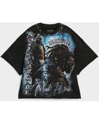 First Row - Warriors Cropped Graphic T - Lyst