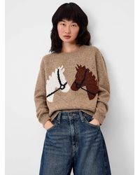 Twik - Double Horse Sweater - Lyst