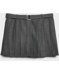 Edito par Simons - Pleated Belted Wool - Lyst