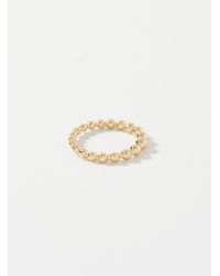 Simon's - Metallic Bead Ring - Lyst