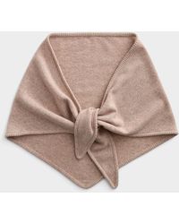 Simon's - Pure Wool Solid Triangular Scarf - Lyst