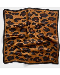 Le 31 - Leopard Pattern Tie Scarf - Lyst