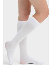 Simon's - Solid Opaque Knee - Lyst