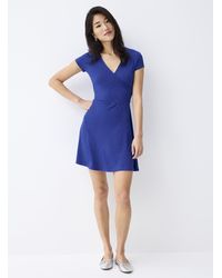 Twik - Ribbed Crossover Neckline Dress - Lyst