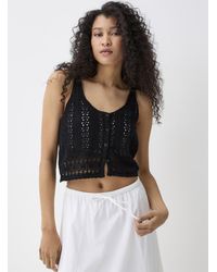 Twik - Buttoned Openwork Cami - Lyst