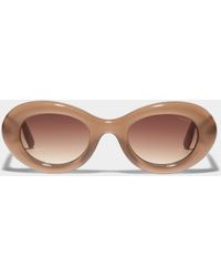 Komono - Molly Oval Sunglasses - Lyst