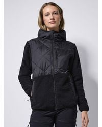 I.FIV5 - Quilted And Bouclé Polar Fleece Hooded Jacket - Lyst