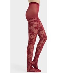 Simon's - Floral Fishnet Tights Exclusive Collection From Italy - Lyst