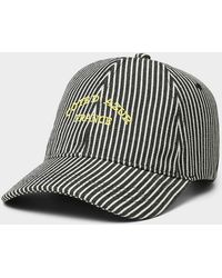 Simon's - Striped Destination Baseball Cap - Lyst