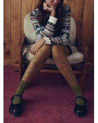 Simon's - Rose Lace Sheer Pantyhose Exclusive Collection From Italy - Lyst