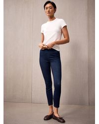 Simon's - Organic Cotton And Recycled Polyester Denim legging - Lyst