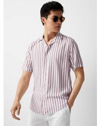Only & Sons - Seaside Stripe Camp Shirt Comfort Fit - Lyst