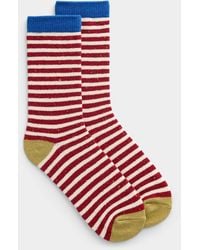 Simon's - Striped Wool - Lyst