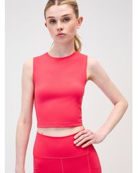 I.FIV5 - Velvety Solid Cropped Tank - Lyst