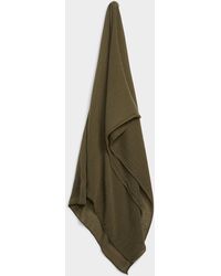 Simon's - Rolled Trim Solid Scarf - Lyst