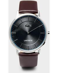 Lacoste - Crocorigin Leather Watch - Lyst