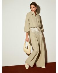 Icône - Stretch Fabric Pleated Wide - Lyst