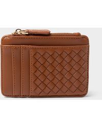 Simon's - Basketweave Card Holder - Lyst