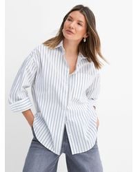 Contemporaine - Contrasting Stripes Oversized Shirt - Lyst