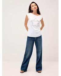 Twik - Gathered Side Eyelet Star Loose Cami - Lyst